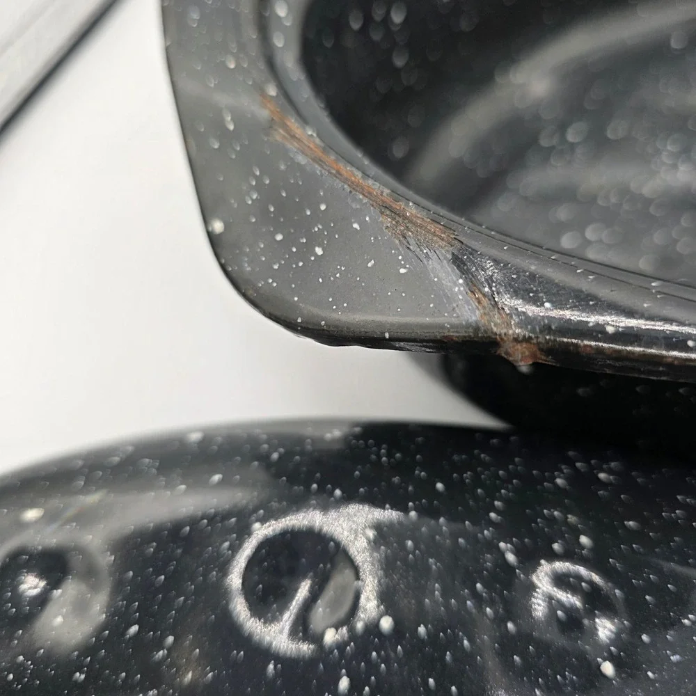 Granite Ware vintage speckled